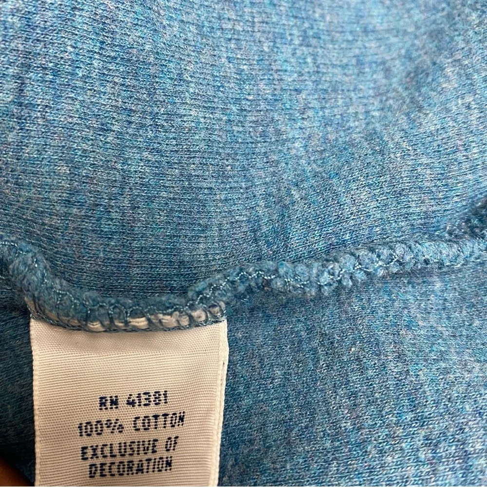 Polo Ralph Lauren Heather Blue Knit Top 1/4” Zip Cotton Preppy‎ Size Medium